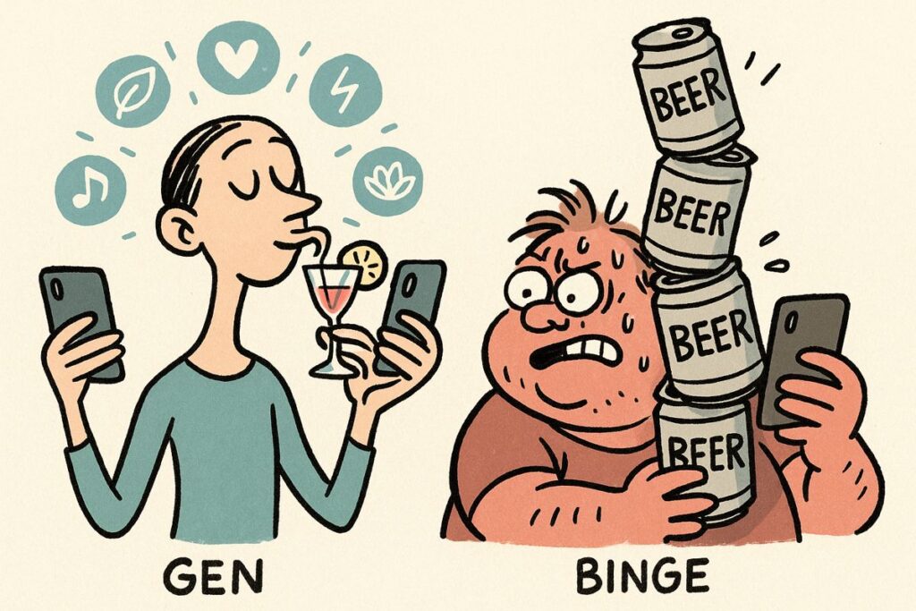 Gen Z Drinking Habits Show Surprising Split: Underage Abstention vs. Legal-Age Consumption