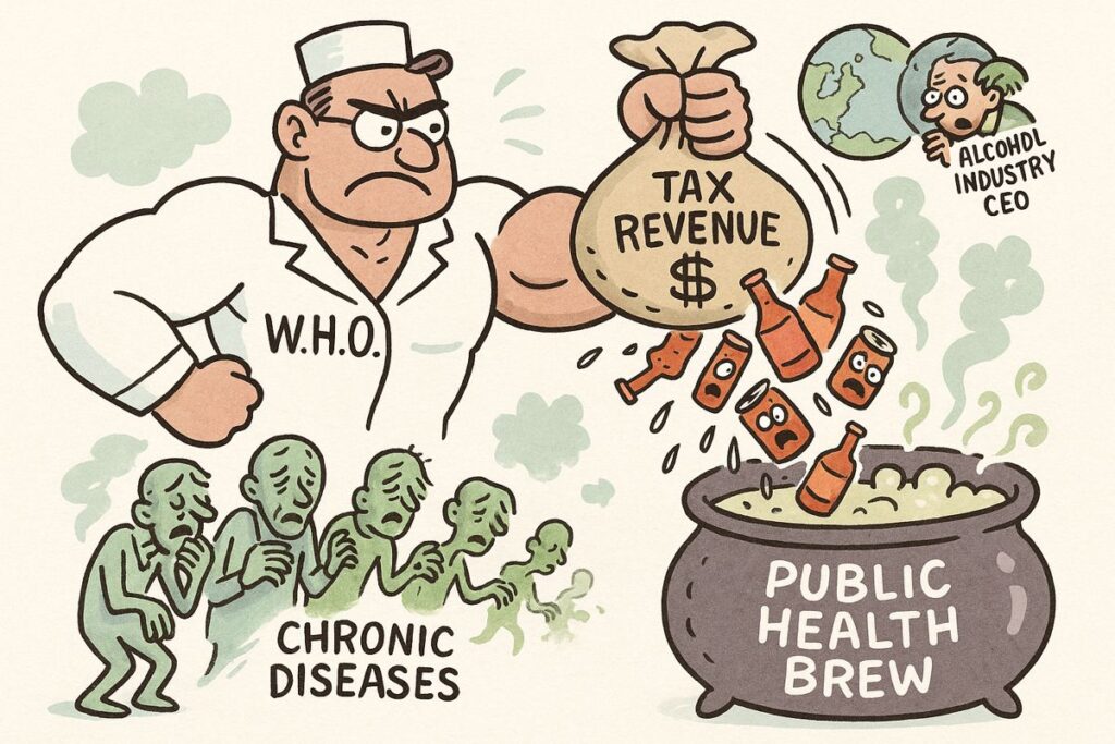WHO Calls for Global Tax Increases on Alcohol and Sugary Drinks by 2035